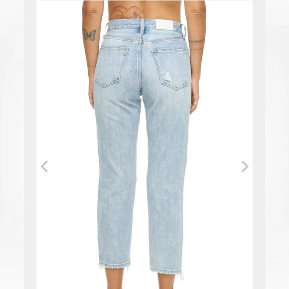 Pistola Light Wash Charlie Shore Distressed Button Fly Jeans, Women’s Size 27 - Picture 2 of 12